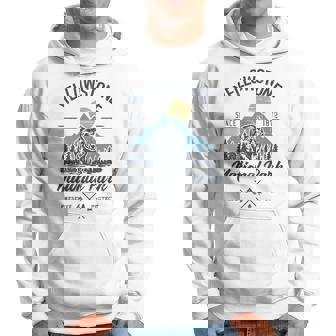Vintage Retro Yellowstone National Park Hiking Hoodie | Seseable CA