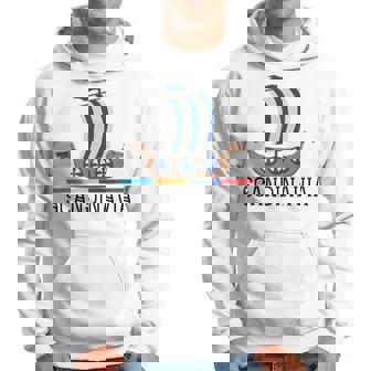 Vintage Scandinavia Ship Nordic Countries Hoodie - Thegiftio