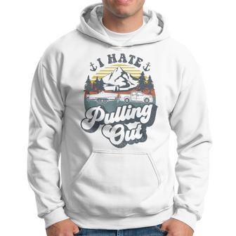 Vintage Truck Towing Boat Captain Funny I Hate Pulling Out Hoodie - Seseable