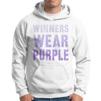 Vintage Winners Wear Purple Summer Camp Team Go War Game Hoodie - Seseable