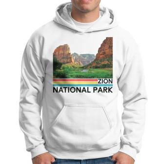 Vintage Zion National Park Retro Mountain Hoodie | Mazezy