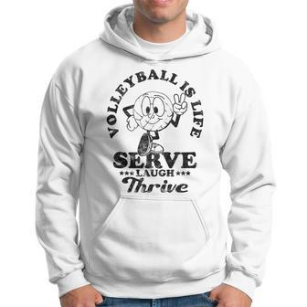 Volleyball Is Life Inspirational Motivation Volleyball Quote Hoodie | Mazezy