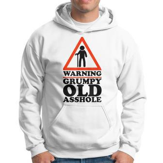Warning Grumpy Old Asshole Funny Gen X And Baby Boomers Hoodie | Mazezy