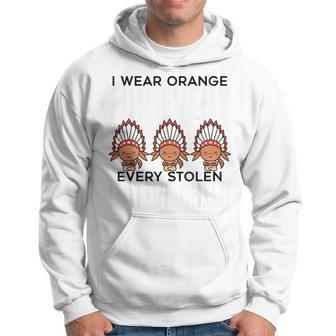 I Wear Orange For Children Orange Day Indigenous Children Hoodie - Seseable