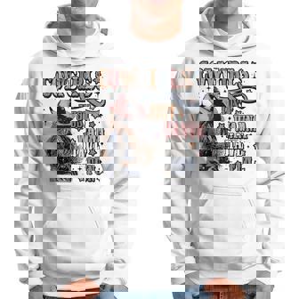 Western Country Cowgirls Just Wanna Have Fun Cowgirl Cowhide Hoodie | Mazezy