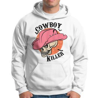 Western Cowgirl Cowboy Killer Skull Cowgirl Rodeo Girl Rodeo Funny Gifts Hoodie | Mazezy