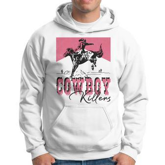 Western Cowgirl Punchy Rodeo Cowboy Killers Cowboy Riding Rodeo Funny Gifts Hoodie | Mazezy