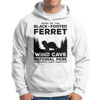 Wind Cave National Park Endangered Black Footed Ferret Hoodie | Mazezy