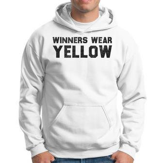 Winners Wear Yellow Spirit Wear Team Game Color War Hoodie | Mazezy