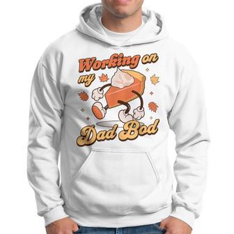 Working On My Dad Bod Thanksgiving Pregnancy Announcement Hoodie - Thegiftio UK