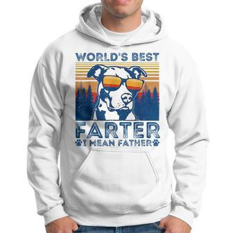 Worlds Best Farter I Mean Father Best Dad Ever Cool Dog Mens Funny Gifts For Dad Hoodie | Mazezy