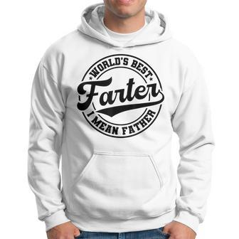 Worlds Best Farter I Mean Father Funny Fathers Day Dad Hoodie | Mazezy