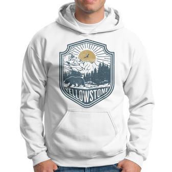 Yellowstone National Park Bear Nature Hiking Outdoors Hoodie - Seseable