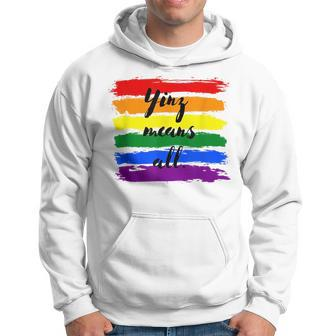 Yinz Means All Yinzer Pittsburgh Lgbt Pride Hoodie | Mazezy