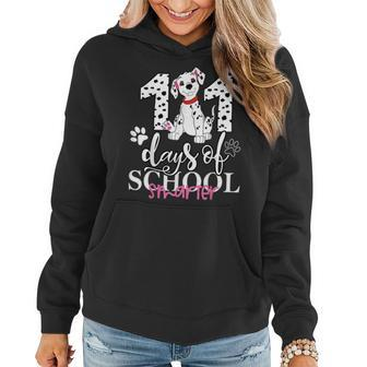 101 Days Of School Dalmatian Dog 100 Days Smarter Teacher Gifts For Teacher Funny Gifts Women Hoodie | Mazezy
