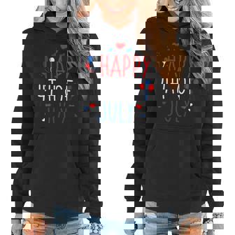 4Th Of July Happy 4Th Of July American Flag Women Hoodie - Monsterry