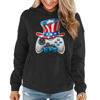 4Th Of July Video Game American Flag Uncle Sam Gamer Boys Women Hoodie - Monsterry