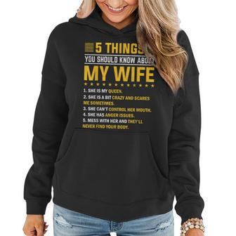 5 Things You Should Know About My Wife Mommy Women Hoodie - Monsterry UK