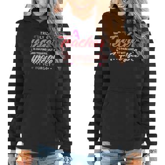 A Truly Great Teacher Is Hard To Find Back To School Funny Gifts For Teacher Funny Gifts Women Hoodie | Mazezy