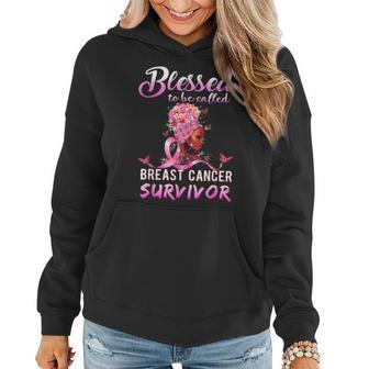 African American Breast Cancer Blessed Women Hoodie - Seseable