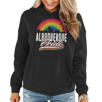 Albuquerque New Mexico Lgbt Lesbian Gay Bisexual Lgbtq Pride Women Hoodie | Mazezy