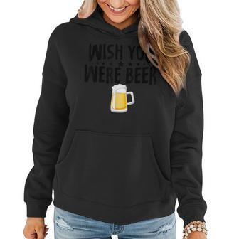Alcohol Wish You Were Beer Funny Christmas Gifts Women Hoodie | Mazezy