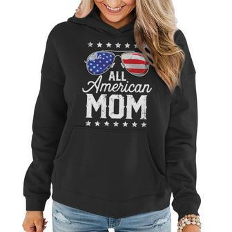All American Mom 4Th Of July Mothers Day Women Sunglasses Gifts For Mom Funny Gifts Women Hoodie | Mazezy