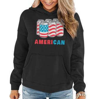 American Funny 4Th Of July Beer Patriotic Usa Flag Merica Patriotic Funny Gifts Women Hoodie | Mazezy