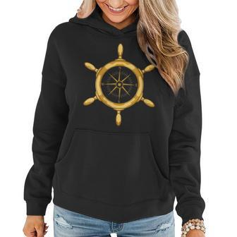 Anchor Compass Nautical Sailor Sail Sring Wheel Sailing Women Hoodie | Mazezy