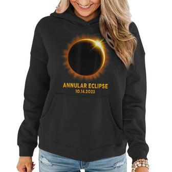 Annular Solar Eclipse 101423 America Annularity Celestial Women Hoodie | Mazezy