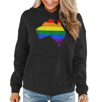 Australia Rainbow Gay Pride Colors Equality Gay Australia Women Hoodie | Mazezy