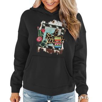 Barrel Racing Cheetah Print | Rodeo Cowgirl Cactus Design Gift For Women Women Hoodie - Thegiftio UK