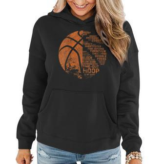 Basketball - Basketball Terms Motivational Women Hoodie | Mazezy