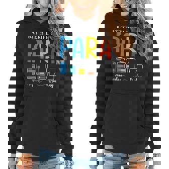 A Battery Life Of Paraprofessional Paraeducator Teacher Women Hoodie | Mazezy