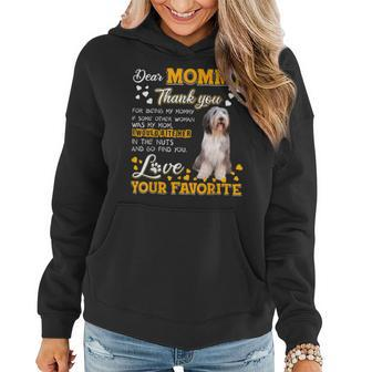 Bearded Collie Dear Mommy Thank You For Being My Mommy Women Hoodie - Monsterry AU