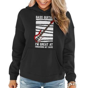 Beer Funny Bass Guitar Player Graphic Design And Beer Guitarist Women Hoodie - Monsterry AU