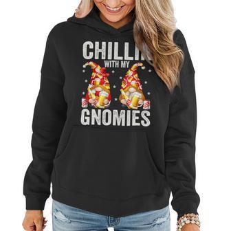 Beer Funny Beer Drinking Gnomes For Men Chillin With My Gnomies33 Women Hoodie - Monsterry