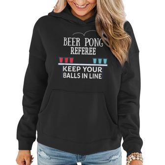 Beer Pong Referee College Drink Game Alcohol Sport Women Hoodie | Mazezy