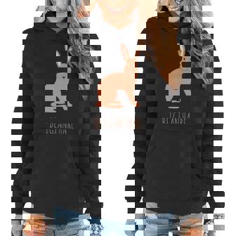 Belgian Hare Rabbit Stone Rabbits Bun Bunny Women Hoodie - Monsterry