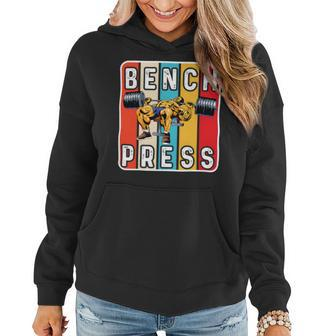 Bench Press Monster Power Gym Training Plan Chest Workout Women Hoodie - Monsterry AU