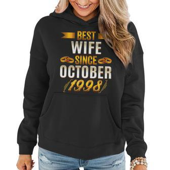 Best Wife Since October 1998 Funny 22Th Anniversary Wife Funny Gifts For Wife Women Hoodie | Mazezy