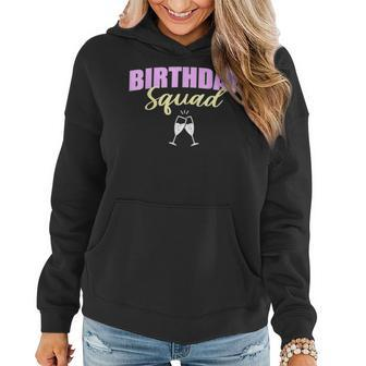 Birthday Squad Champagne Toast Gift For Womens Women Hoodie - Seseable