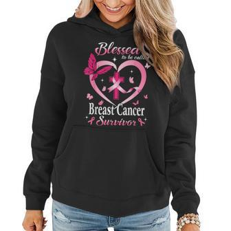 Blessed To Be Called Pink Heart Breast Cancer Survivor Women Hoodie - Seseable