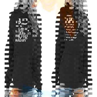 Blessed Dad Daddy Cross Christian Religious Fathers Day Women Hoodie | Mazezy