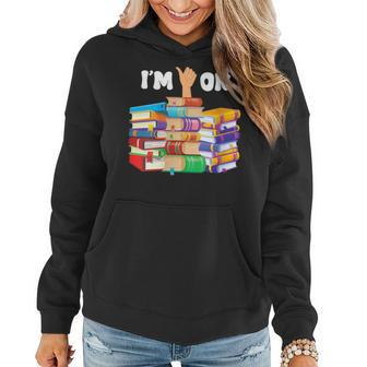 Bokish Books Lover Bookworm Library Reading Lovers Im Ok Reading Funny Designs Funny Gifts Women Hoodie | Mazezy
