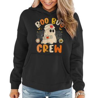 Boo Boo Crew Ghost Halloween Paramedic Nurse Rn Er Nicu Lpn Women Hoodie | Mazezy CA