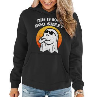 This Is Some Boo-Sheet Halloween Ghost Costume Women Hoodie | Mazezy