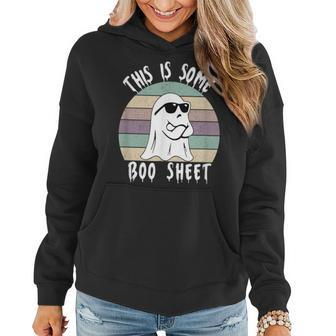 This Is Some Boo Sheet Halloween Ghost Women Hoodie