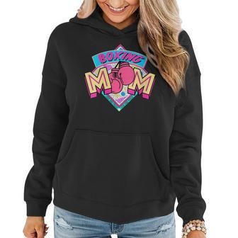 Boxing Mom Retro 80S 90S Mothers Day Boxing Mama Gifts For Mom Funny Gifts Women Hoodie | Mazezy AU