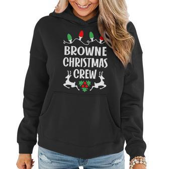 Browne Name Gift Christmas Crew Browne Women Hoodie - Seseable